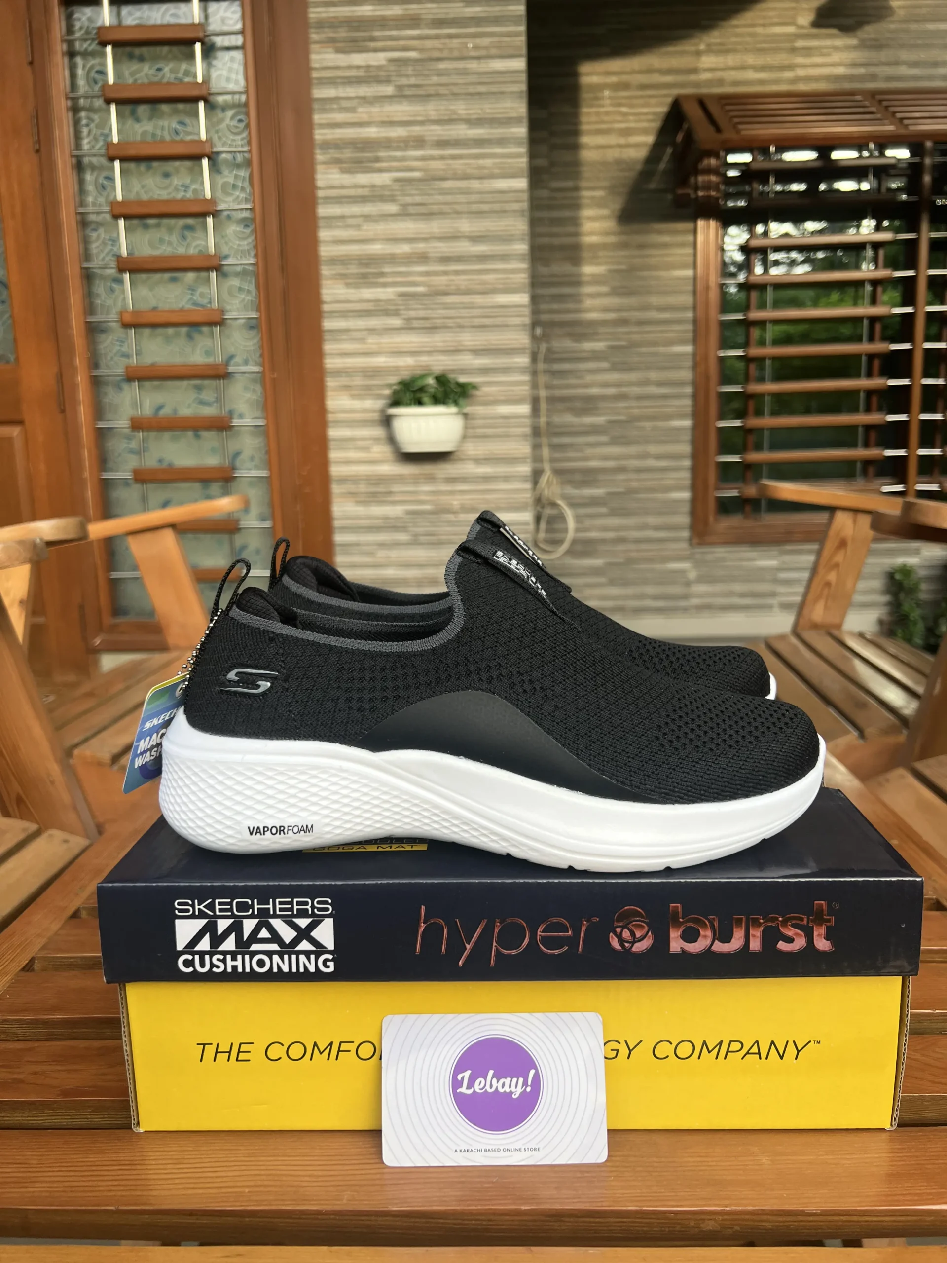 Skechers Go Run Vapormax Black/White (Grade 8A Dot Perfect)