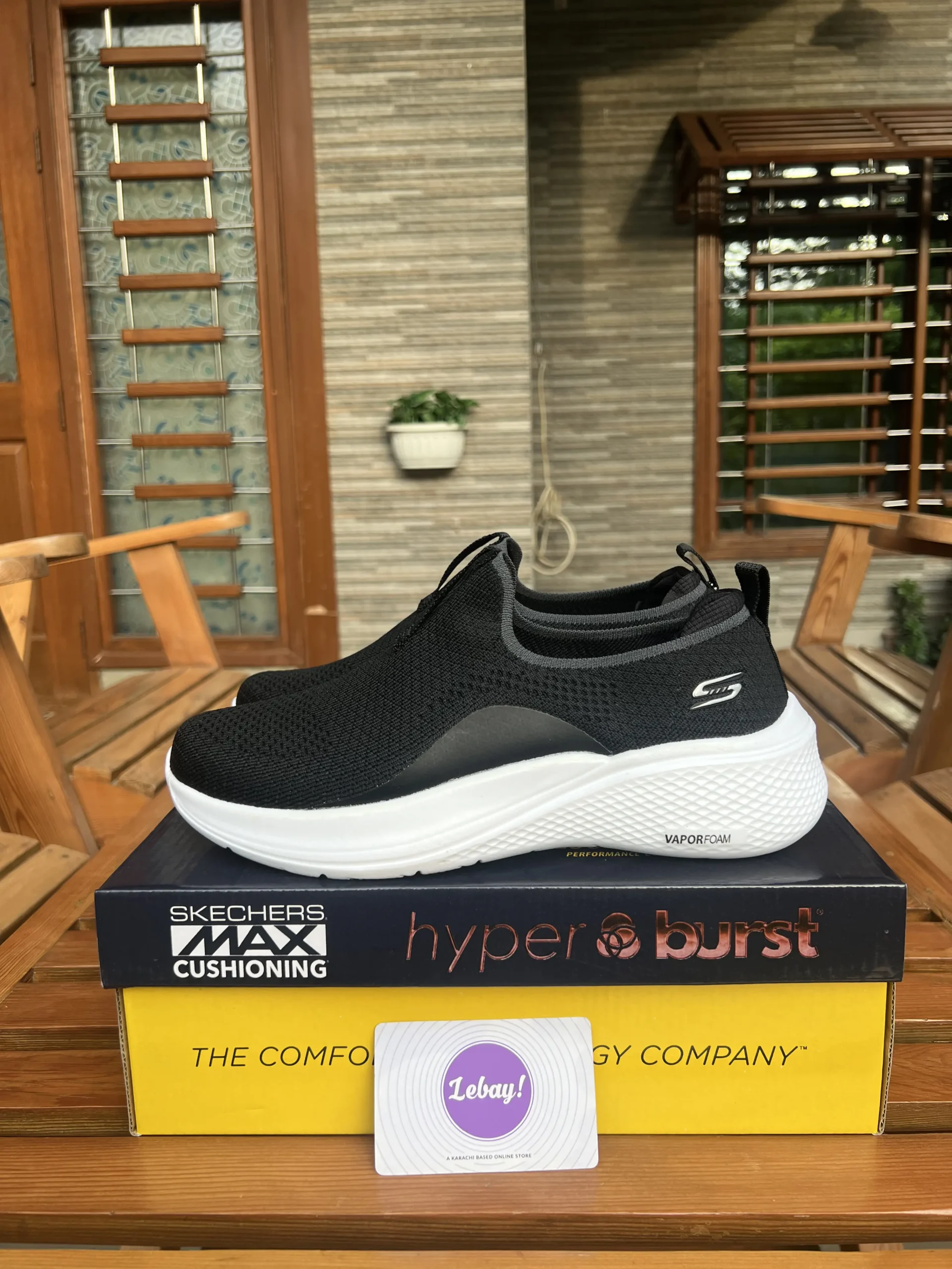 Skechers Go Run Vapormax Black/White (Grade 8A Dot Perfect)