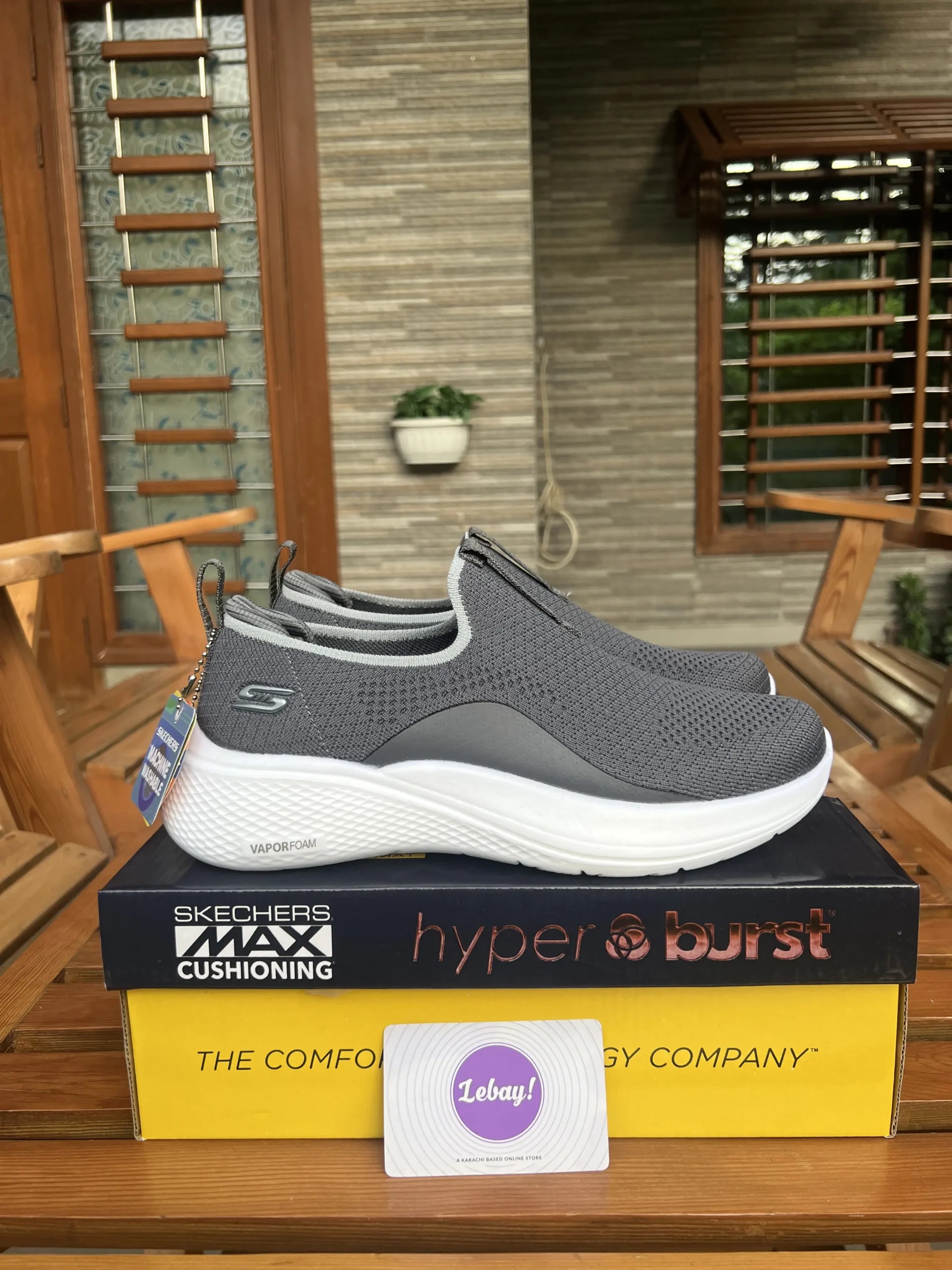 Skechers Go Run Vapormax Grey (Grade 8A Dot Perfect)